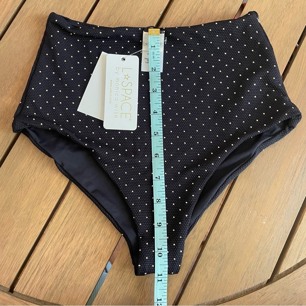 Anthropologie‎ L*Space Portia Classic High Waisted Black Bikini Bottoms - Picture 4 of 7